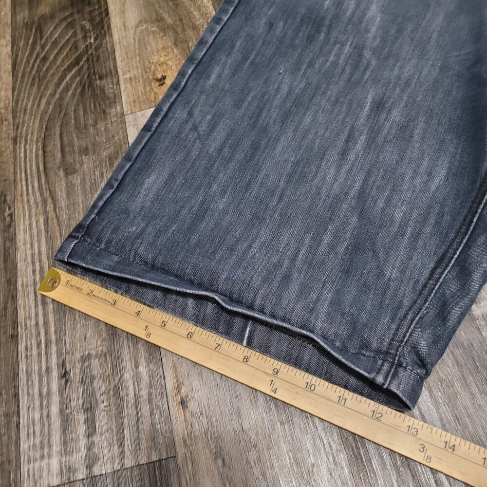 Most Official Seven Jeans Shorts Black Baggy Wide Leg Hip Hop Mens 40x13 Y2k - Picture 3 of 12